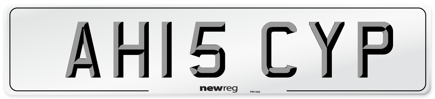 AH15 CYP Number Plate from New Reg
